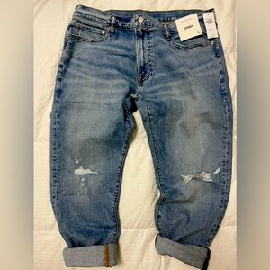 Abercrombie Fitch Jeans Mens 38x30 Skinny Stretch Distressed.